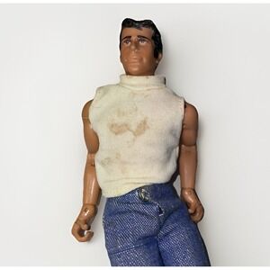 Mego Fonzie Fonz 1976 Happy Days 8" Action Doll Figure Thumbs Lever Missing Coat
